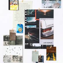 Buku Bahan Gaya Retro Amerika, Kertas Bahan Kenangan Nostalgia Senja, Perlengkapan Scrapbook, Perlengkapan Pembuatan Buku Album Kartu, Buku Harian, Set Lengkap Bahan Kolase Latar Belakang Perencana - Buku Materi Senja - View 10