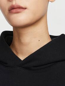 Nike/Nike Authentic New Women's French Terry Hooded Pullover Sweatshirt HQ5888-010 - HQ5888-010 - View 3
