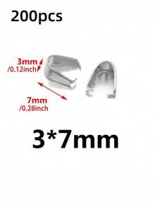 200/88pcs Stainless Steel Lobster Clasp Hook Pendant Connectors, Suitable For DIY Necklace, Bracelet, Earring Connector Clasp Bracelet - DIY - View 14