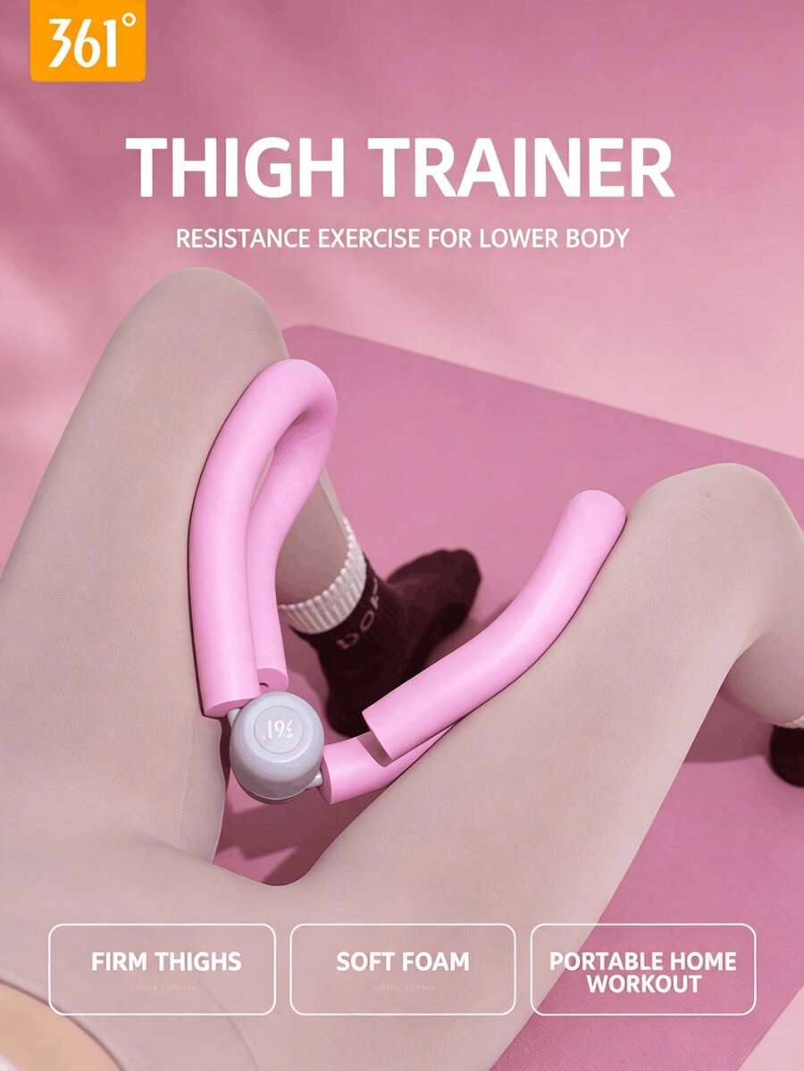 361degree 1pc 361° Leg Body Shaping Trainer, Suitable For Yoga, Pilates And Postpartum Recovery Fitness. Multi-Functional Postpartum Pelvic Floor Muscle Exercise Equipment, Adjustable Kegel Trainer, Hip And Leg Squeezer, Pelvic Floor And Leg Trainer, Suitable For Postpartum Moms - Multicolor - View 1