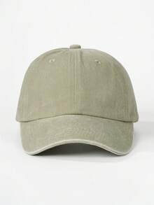 1pc Unisex Vintage Curved Brim Washed Baseball Cap, Solid Color Design, Simple Daily Versatile Item - Multicolor - View 27