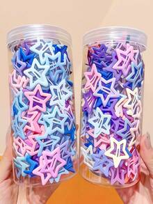 100/60/36/24/12pcs Cute Y2K Five-Pointed Star BB Clips, Durable Non-Slip Hair Accessories - Suitable For Girls And Women, Perfect For Daily Wear And Parties - Multicolor - View 22