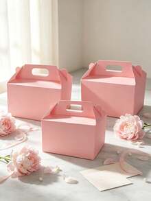 12/6PCS/Valentine's Day Triangular Gift Box, Easter Gift Box, Colorful Paper Candy, Snack, And Cake Gift Box, Suitable For Birthdays, Back-To-School, Wedding Party Favors, 6 X 3.5 X 3.5 Inches (Pastel). - Yellow - View 15