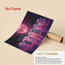 1件裝帆布牆面藝術海報,可用於房間居家裝飾,可選配框,臥室裝飾,嬰兒房裝飾 - 彩色 - 查看 4