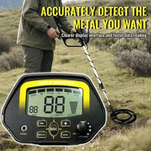MD-4060 Detector de Metales LCD Buscador de Oro con Sensibilidad Profunda Bobina de Caza, Bobina de Alta Sensibilidad Ajustable Buscador de Oro Búsqueda Profunda Detector de Metales - Adecuado para Principiantes y Profesionales Buscador de Tesoros Preciso - Ideal para Encontrar Joyas y Monedas Perdidas - Negro - Ver 5