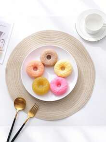 6-Cavity Patterned Donut Silicone Baking Mold, 6-Grid Patterned Donut Mold, 3D Patterned Round Donut Chocolate Cake Mold, Multi-Patterned Donut Jelly Handmade Soap Silicone Baking Tray, Suitable For Donut Theme Party, Birthday Dessert Table, Afternoon Tea Snacks, Party Desserts, Chocolate, Mousse Cake, Jelly, Aromatherapy Candle, Handmade Soap - Multicolor - View 10