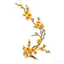 1pc Elegant Oriental Plum Blossom Embroidered Patch, Heat-Activated Iron-On Floral Applique, Suitable For Cheongsam, Hanfu - Multicolor - View 17