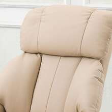 Taburete de masaje, negro, 76x80x102cm On-Site - Blanco crema + cuero regenerado - Ver 2