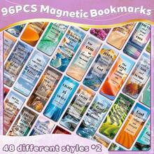 96pcs Magnetic Bookmarks Christian Bible Reading Gift Set For Women Men Children Teachers Book Lovers Inspirational Cute Decorative Page Markers Clips Colorful - Hybrid - View 36