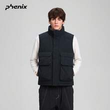 Phenix 2025FW 男士鵝絨背心，防潑水、防風、保暖冬季外套 - 黑色 - 查看 1