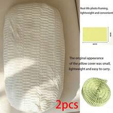 2pcs/Set Cool Breathable Full Wrap Pillowcase, All-Around Anti-Slip Single Pillowcase, Solid Color Easy To Put On, Soft And Skin-Friendly, Suitable For Hotel And Homestay - Multicolor - View 10