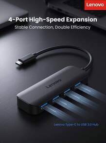 Lenovo This Docking Station Is A Type-C To USB 3.0 Adapter For Connecting USB Flash Drives, Keyboards, Mice, Headphones, And Mobile Phones Via OTG. It Supports USB External Hard Drives, Keyboards, Mice, Printers, And Other Devices. - View 1