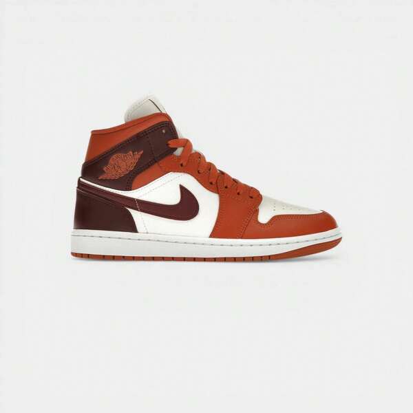 Jordan 1 Mid Dusty Peach Night Maroon (Women's)