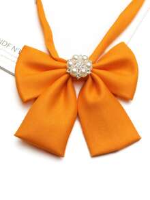 1pc Square Collar Bow Tie Suitable For Shirts, College Style, Daily, Party, Gift, Streetwear - Multicolor - View 25