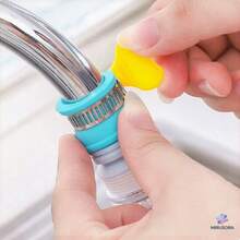1/5 Pcs Kitchen Faucet Anti-Splash Shower Filter Extension Tube - Retractable Rotating Nozzle, Water-Saving Design & Durable Plastic For Washing Fruits/Vegetables - Multicolor - View 4