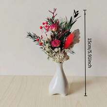 1/2/6Pcs Finished Gift Bouquet, Artificial Mini Flower Bouquet, Faux Floral Decor Gift For Valentine Christmas Mother's Day Anniversary, Photo Prop & Gift Shop Ornament (No Vase Included) - Multicolor - View 3