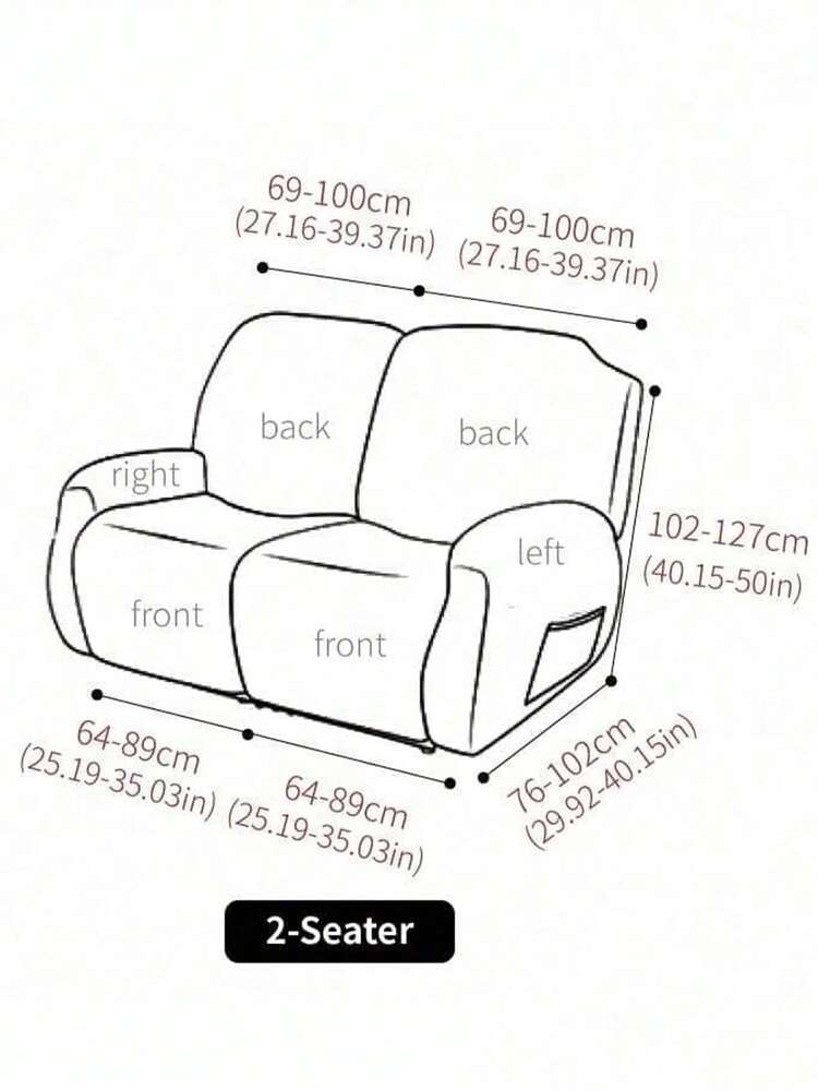 1 Set 4/6/8pcs Geometric Pattern Printed Recliner Cover Sofa Cover, Printed Recliner Cover, Elastic Sofa Cover Sofa Cover, Suitable For Living Room Office Home Decor - Champagne - View 13