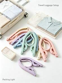 1/10/20 buah Gantungan Baju Lipat untuk Perjalanan, Gantungan Baju Portabel Anti Selip Hemat Ruang, Rak Pengering Bra Multifungsi Ukuran Saku, Gantungan Baju Ringan dan Tahan Lama, Cocok untuk Perjalanan, Berkemah, dan Penyimpanan Sehari-hari di Lemari Rumah - MultiWarna - View 6