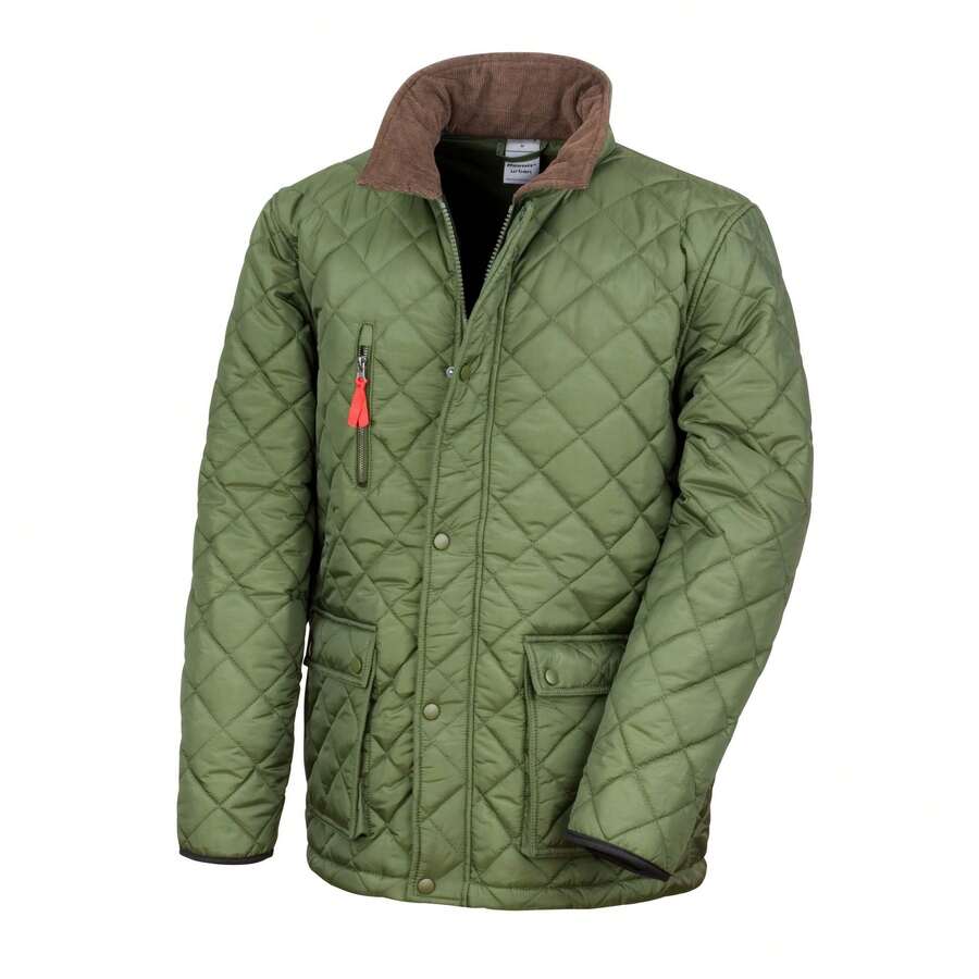 Result Mens Urban Cheltenham Gold Jacket - Olive - View 1