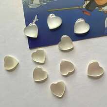 5/10/15pcs White Transparent Heart-Shaped Fridge Magnets Photo Wall Message Board Magnetic Stickers Home Decor - White - View 1