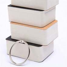 100/200pcs Blank Memo Pads, Portable Small Card Sheets, English Vocabulary Memorization Cards, Ring-Bound Note Cards, Blank Memo Pads, Back-To-School Stationery. - Multicolor - View 5