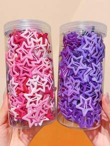 100/60/36/24/12pcs Cute Y2K Five-Pointed Star BB Clips, Durable Non-Slip Hair Accessories - Suitable For Girls And Women, Perfect For Daily Wear And Parties - Multicolor - View 25