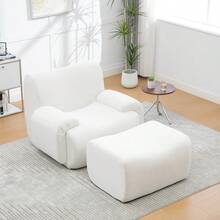 Chaise Lounges - 象牙色 + 雪尼爾 + 1 個座位 - 查看 11