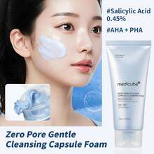 Medicube Zero Pore Capsule 潔面慕斯 1 瓶 120g，三重酸類去黑頭，氨基酸溫和泡沫清潔毛孔污垢，保濕不緊繃，適合油性與敏感肌 - 零毛孔清透膠囊潔面泡棉 120g - 查看 6