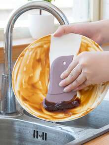 Oil Scraper, Penguin Design Soft Silicone Kitchen Tool, For Removing Oil Stains And Baking Use - Multicolor - View 3