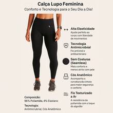 Legging Lupo Original Feminina Levanta Bumbum Original Compressão Cintura Alta Qualidade Premium Treino Fitness Academia - Chocolate - Visão 6