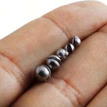 205pcs Premium Fishing Sinkers With Convenient Storage Box - 5 Round Sizes, Suitable For Precise Casting And Deep Water Fishing - Silver - View 6