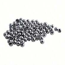205pcs Premium Fishing Sinkers With Convenient Storage Box - 5 Round Sizes, Suitable For Precise Casting And Deep Water Fishing - Silver - View 3