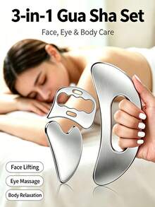 Stainless Steel Gua Sha Tool, Lymphatic Drainage Muscle Scraping Massager, Full Body Spa Massage Relaxation Device, Travel & Home Essential Unisex Massage Tool - View 8