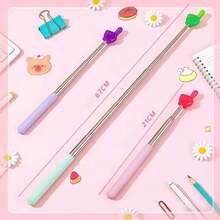 1 buah Pointer Bercahaya dalam Gelap, Desain Pegangan Anti-Selip Matte, Batang Teleskopik Stainless Steel, Panjang Dapat Diatur, Ujung Silikon Tahan Lama untuk Papan Tulis dan Layar, Pointer Khusus untuk Belajar Malam dan Kelas Online, Portabel dan Dapat Ditarik, Penggunaan Ganda untuk Mengajar dan Permainan Pesta, Meningkatkan Interaksi di Kelas dan Menarik Perhatian Siswa, Penting untuk Pesta Malam, Musim Kembali ke Sekolah - A - View 5
