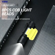 1PC Rechargeable 3 Brightness Modes Zoomable LED Flashlight With USB Charging Cable & Protective Storage Box - Portable Torch For Camping Patio Emergency Power Outage - Flashlight - View 11