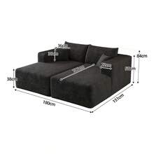 Sofas & Couches - 躺椅-黑色 - 查看 5