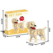 1pc Cartoon Building Block Pet Dog (Teddy/Schnauzer/Doberman/Husky/Dachshund/Poodle/Golden Retriever) 3D Puzzle DIY Creative Educational Building Block Model - Home Decor And Birthday Gift - Multicolor - View 10