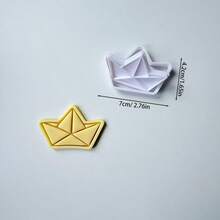 2Pcs Origami Embossing Cookie Cutters, Geometric Fold Pattern Baking Molds For Home Art Baking - View 4
