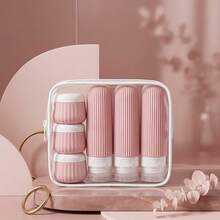 6pcs Refillable Leak-Proof Silicone Squeeze Bottles, 90ml Lotion/Shampoo Bottles And 30ml Cream Jars, TSA-Approved Travel Accessories, Travel Bottle Set - Multicolor - View 22