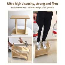 Perekat Kayu Tahan Air, Daya Rekat Kuat untuk Tukang Kayu, Perakitan Furnitur, Sambungan Mortise Tenon, Penyambungan Kayu Lapis, Perbaikan Lantai, dan Pemugaran Kabinet - Lem kayu yang ditingkatkan - View 6