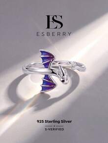 1pc 925 Sterling Silver Dragon Adjustable Ring, Delicate Jewelry Gift Suitable For Party, Birthday, And Daily Wear - Dragon Ring - View 1