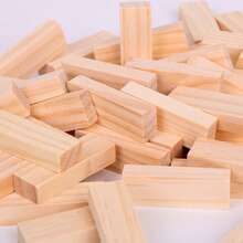 54-Piece Jenga Wooden Blocks - Balance Tower Party Game, Domino Blocks, Classic Wooden Blocks, Tumbling Tower Blocks, Perfect For Party And Gathering Multiplayer Games, Great Game Night, Board Games, Games - Multicolor - View 4