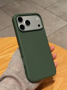 1 Buah Casing Ponsel Bumper Anti Guncangan Ramah Kulit dengan Tekstur Tenun Teknologi Imitasi, Potongan Lensa Penuh, Pelindung Lembut Anti Selip untuk iPhone 17 Pro Max/16 Pro/15/14/13/12/11, Casing Ponsel Matte Warna Solid Beragam, Tahan Jatuh dan Debu, Casing Ponsel Tipis - Jeruk - View 9