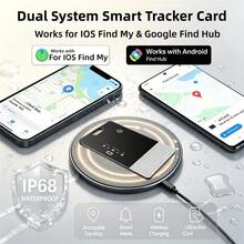 RSH Kartu Pelacak Pintar Sistem Ganda, Kompatibel dengan Apple Find My & Find Hub, Tahan Air IP68, Pengisian Daya Nirkabel, Ultra Tipis, Bluetooth, Tag Pencari Anti-Hilang untuk Dompet, Koper, Paspor - MultiWarna - View 2