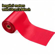 Classic Christmas Red Green Width Satin Ribbon Party Banner Making 5Meters/Roll 10cm Width Satin Ribbon Wedding Chair Car Party Decoration Handmade Sewing DIY Accessories - 10cm-5m - View 9