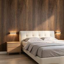 1 Roll Self-Adhesive PVC Wallpaper, Waterproof, Removable Without Damaging Walls, 17.7 Inches * 39.3/118.1/196.8 Inches, Realistic Wood Grain Furniture Refurbishment Sticker, Suitable For Bedroom, Living Room, Entryway And Windowsill - Wood Grain 3 - View 4