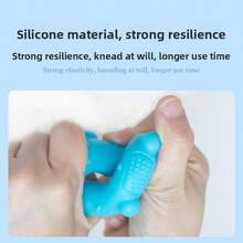XISIYUJZ Grip Strength Trainer Silicone Hand Grip Ring Finger Strength Exercise Ring Double Resistance Grip Ring Suitable For Climbing, Athletes And Stress Relief - Multicolor - View 2