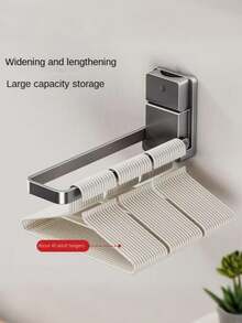 Toallero plegable con ventosa, barra de toallas para baño sin taladro, soporte multifuncional de pared para toallas, toallas de baño, diademas, joyas, perchas y almacenamiento de accesorios de baño, estantería de almacenamiento para baño - Multicolor - Ver 9
