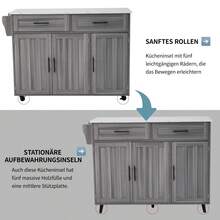 Storage Islands & Carts - Grey+White + MDF + Dining Room - View 10
