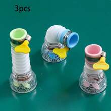 1/5 Pcs Kitchen Faucet Anti-Splash Shower Filter Extension Tube - Retractable Rotating Nozzle, Water-Saving Design & Durable Plastic For Washing Fruits/Vegetables - Multicolor - View 13